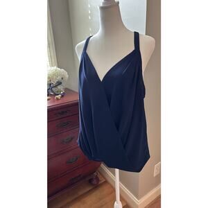 DL Faux Wrap High-low Blouse
